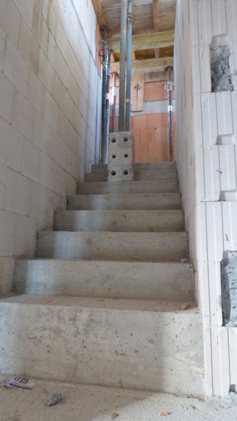 Rohbau, Treppenaufgang